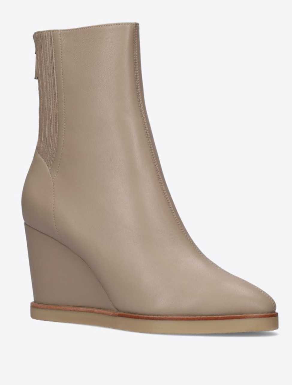 Hetre Alresford Hampshire Shoe Store Lola Cruz Clay Leather Wedge Ankle Boot  