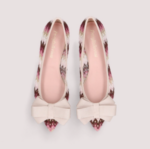 Hetre Alresford Hampshire Shoe Store Pretty Ballerinas Ella Pink Multi Woven Ballet Pump 