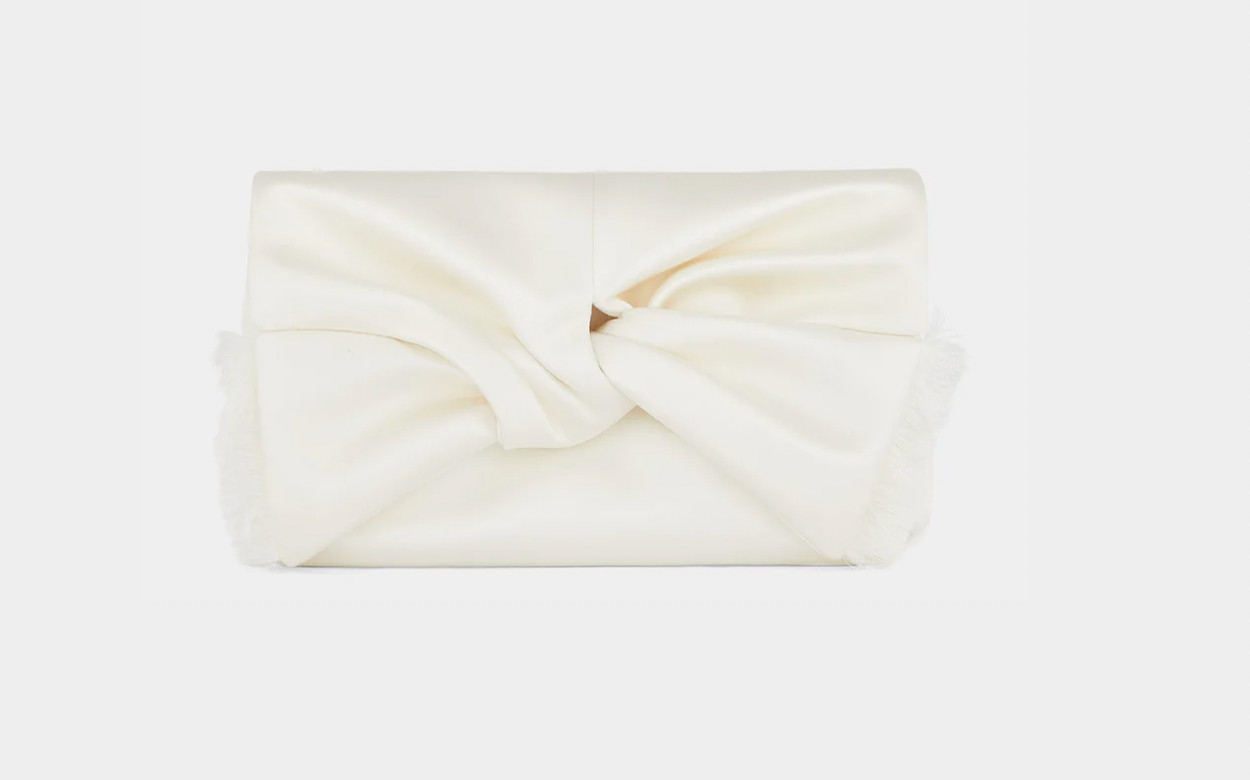 Hetre Alresford Hampshire Accessories Store ANYA HINDMARCH Satin Bow Clutch  
