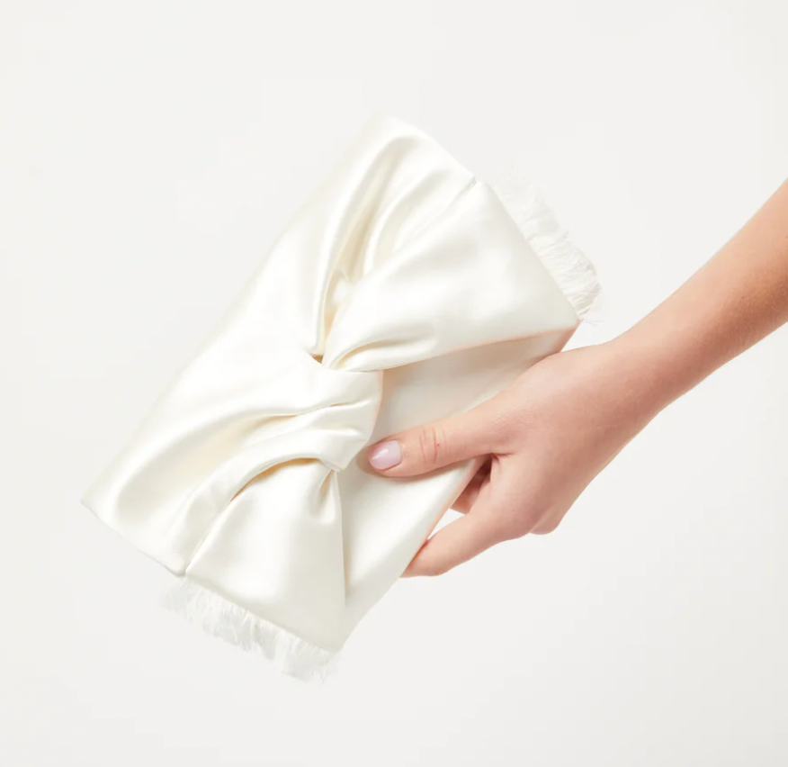 Hetre Alresford Hampshire Accessories Store ANYA HINDMARCH Satin Bow Clutch  