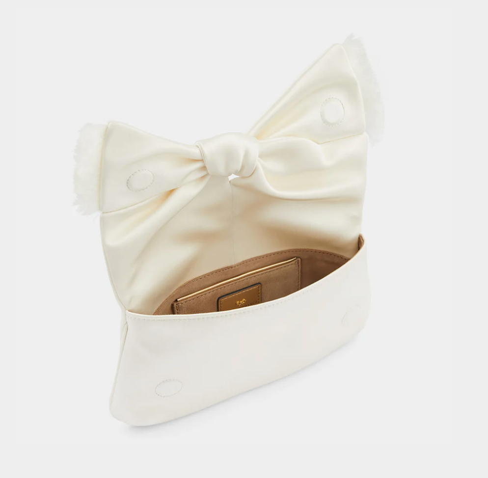 Hetre Alresford Hampshire Accessories Store ANYA HINDMARCH Satin Bow Clutch 